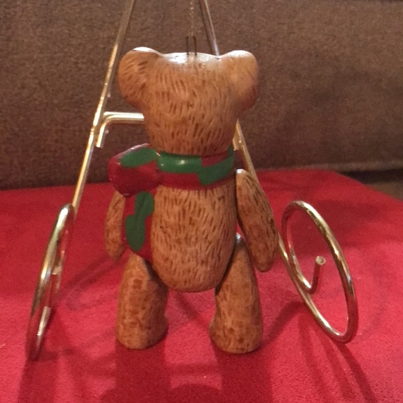 Vintage Anthropomorphic Bear with Scarf Ornament! - Picture 2 of 6